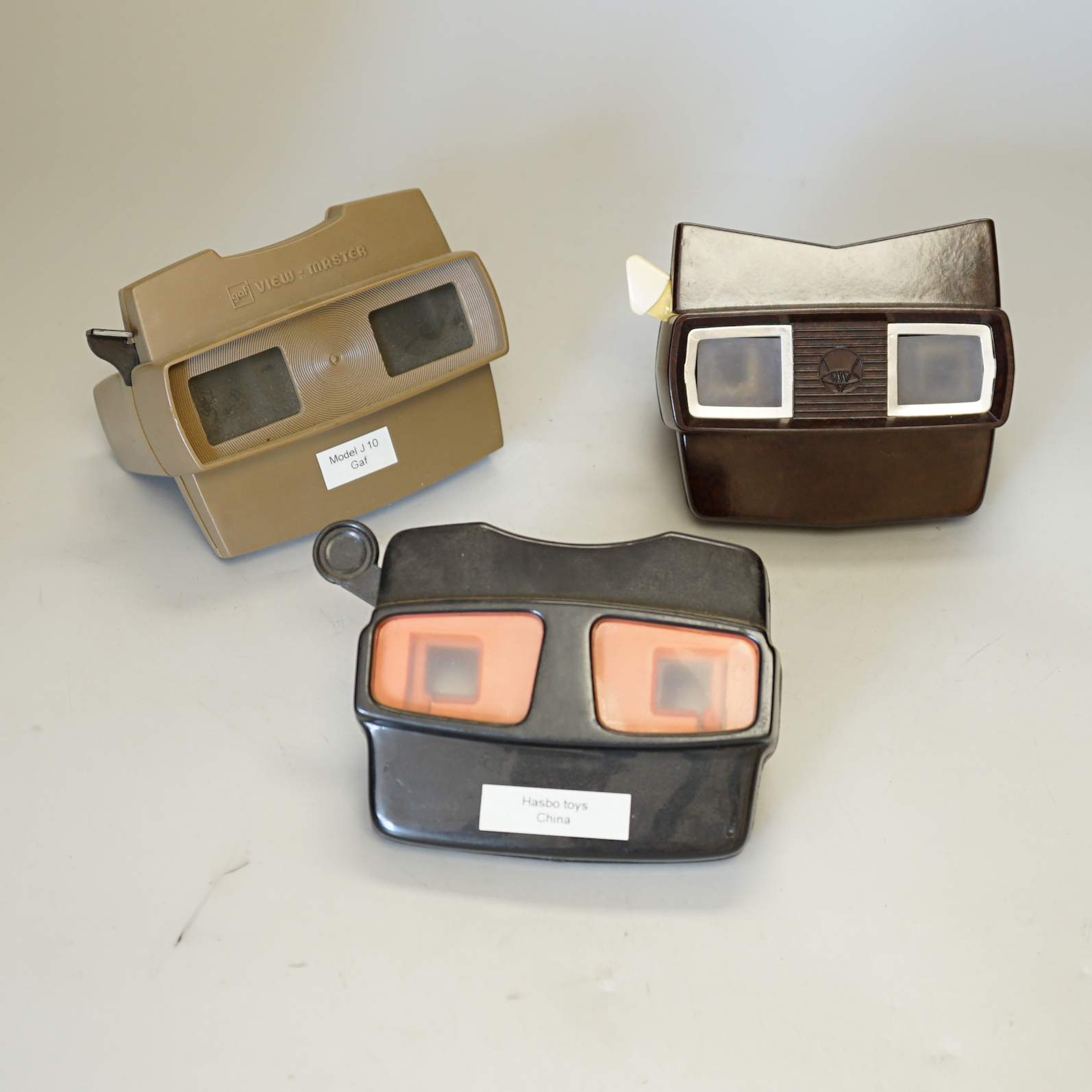 A collection of 21 View-Master viewers, including various models, a View-Master Projector and a large quantity of View-Master reels etc